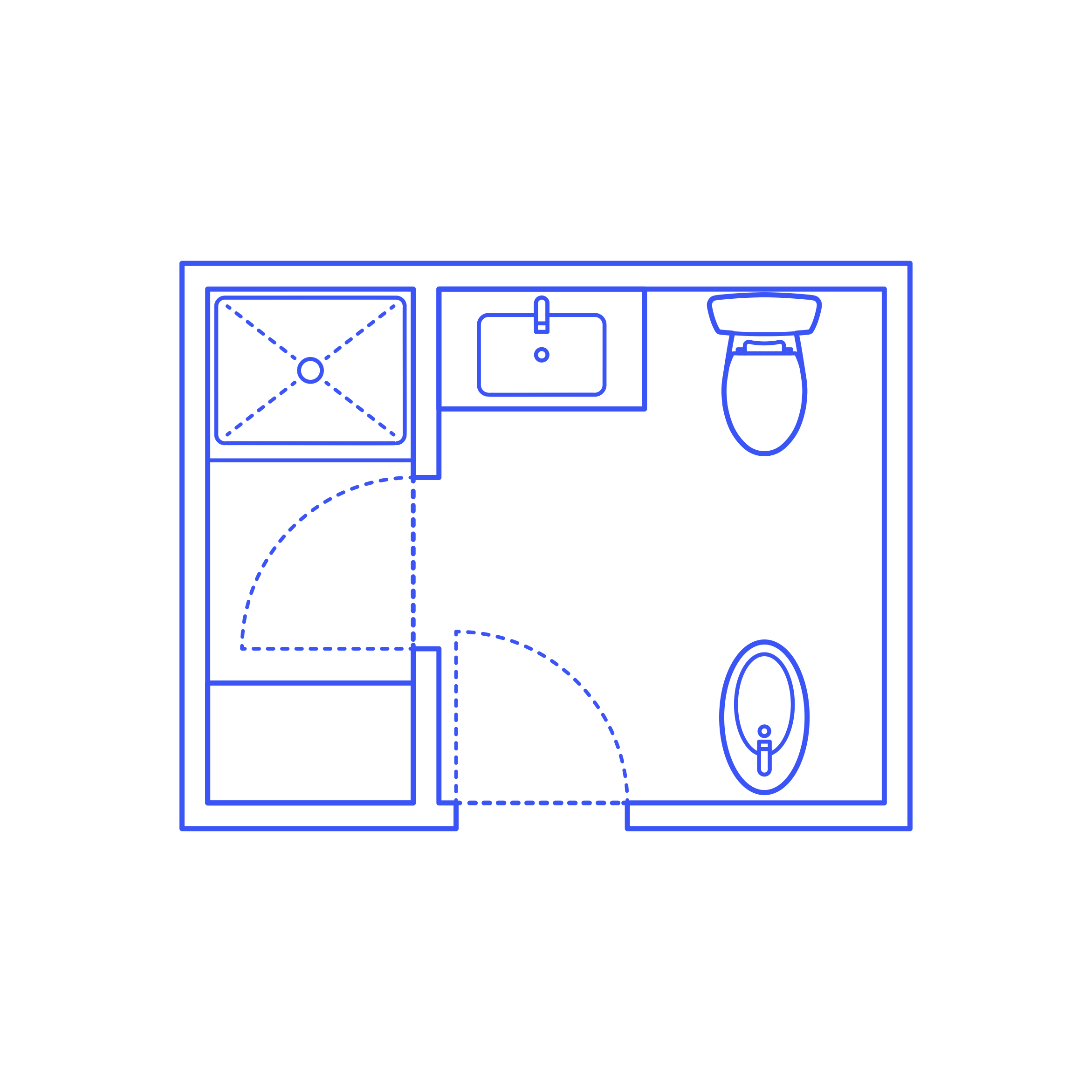 Layouts Bathrooms Three Quarter Split Bidet 2 Wall Center Black And White Svg Vector Free Vectors